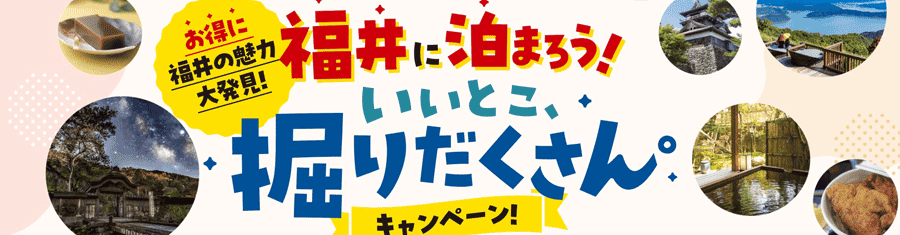いいとこ、掘りだくさん宿泊キャンペーン