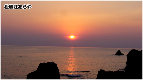 越前松島の夕陽
