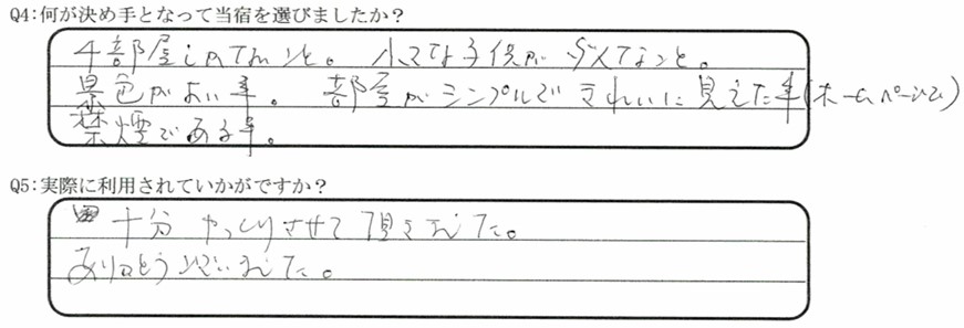 東尋坊が目的でご宿泊の口コミ・ご感想