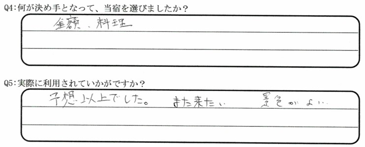 海が見える客室の口コミ・ご感想